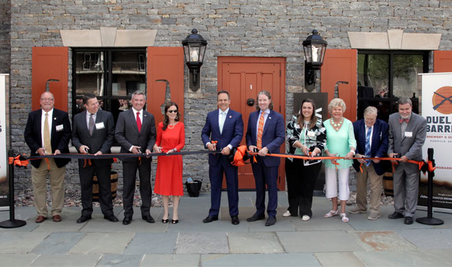 Dueling Barrels Ribbon Cutting