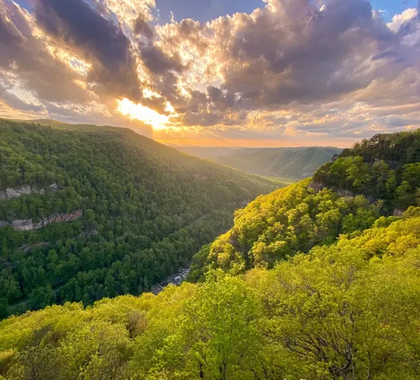 Scenic overlook at Breaks Interstate Park near Pikeville, KY