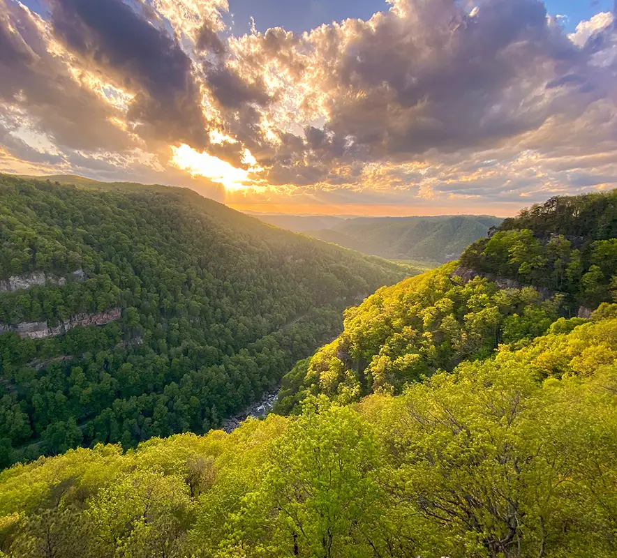 Breaks Interstate Park scenic overlook