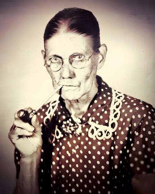 Vintage photograph of an Appalachian woman featured at the Big Sandy Heritage Center Museum