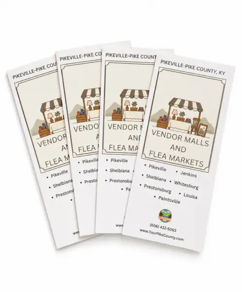 Fanned out brochures